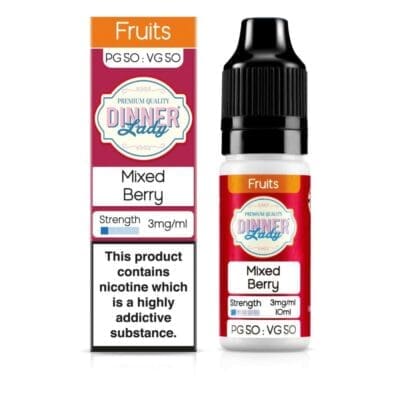 Buy Dinner Lady 3mg 50:50 E liquids 3mg - Free UK Next Day Delivery (no minimum spend)