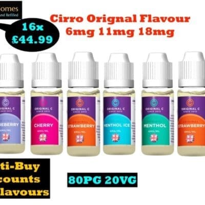 Buy CIRRO Original C 10ml E Liquid Cirro - Free UK Next Day Delivery (no minimum spend)