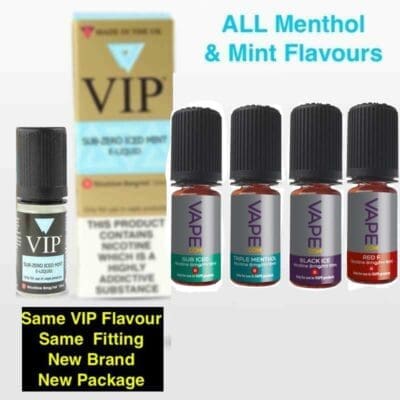 Buy Vapecom Menthol E liquid  - Free UK Next Day Delivery (no minimum spend)