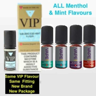 Buy Vapecom Menthol E liquid  - Free UK Next Day Delivery (no minimum spend)