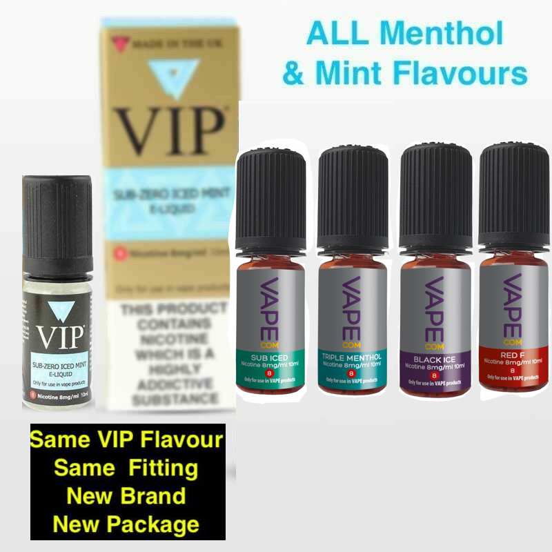 Buy Vapecom Menthol E liquid - Free UK Next Day Delivery (no minimum spend)