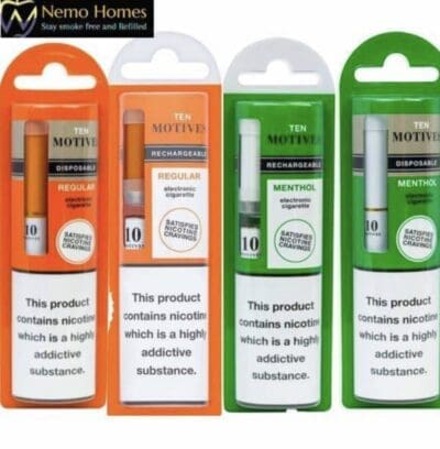 Buy 10 Ten Motives Rechargeable and Disposable Ten motives - Free UK Next Day Delivery (no minimum spend)