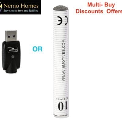 Buy Ten Motives V2 Battery and USB Battery - Free UK Next Day Delivery (no minimum spend)