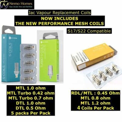 Buy Jac Vapour Coils  - Free UK Next Day Delivery (no minimum spend)