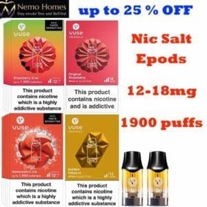 Buy Vuse Epod Nic Salt Pro Pods epod - Free UK Next Day Delivery (no minimum spend)