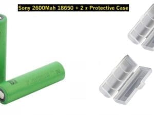 Buy Sony VTC6 18650 3000mah Replacement battery + FREE Protective Case  - Free UK Next Day Delivery (no minimum spend)