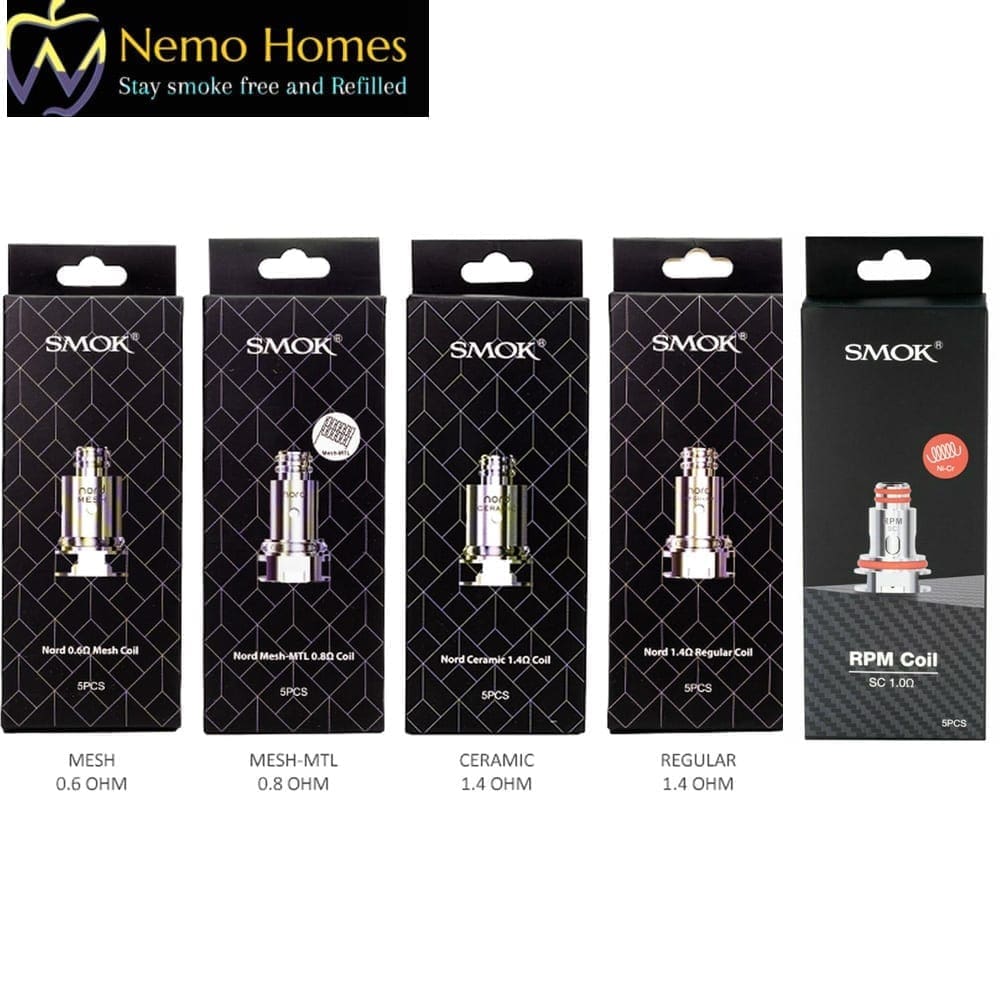 Buy Smok Nord 2 Replacement Coils  - Free UK Next Day Delivery (no minimum spend)