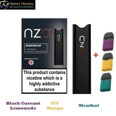 Buy NZO Starter Vape Kit and Pods nzo - Free UK Next Day Delivery (no minimum spend)