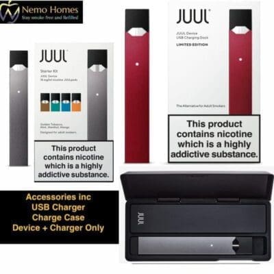 Buy Original Juul Vape Starter Kit | Juul 1 Disposable Pods - Free UK Next Day Delivery (no minimum spend)