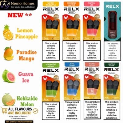 Buy RELX Pro and Relx Cotton Pods Cotton - Free UK Next Day Delivery (no minimum spend)