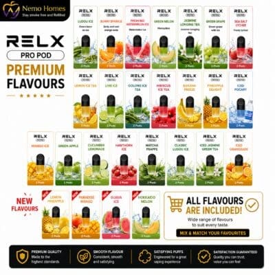 Buy RELX Pro and Relx Cotton Pods Cotton - Free UK Next Day Delivery (no minimum spend)