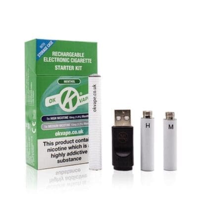 Buy Ok Vape Menthol Starter and Essential Kit - Free UK Next Day Delivery (no minimum spend)