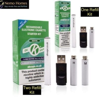 Buy Ok Vape Menthol Starter and Essential Kit - Free UK Next Day Delivery (no minimum spend)