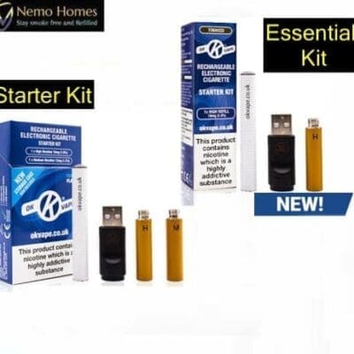 Buy Ok Vape Tobacco Cigalike Starter or Essential Kit  - Free UK Next Day Delivery (no minimum spend)