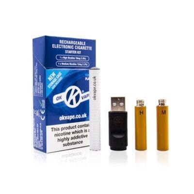 Buy Ok Vape Tobacco Cigalike Starter or Essential Kit  - Free UK Next Day Delivery (no minimum spend)