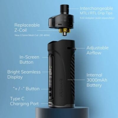 Buy Innokin Kroma Z Pod 40w Mod Kit  - Free UK Next Day Delivery (no minimum spend)