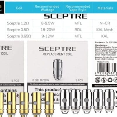 Buy Innokin Sceptre S Coils  - Free UK Next Day Delivery (no minimum spend)