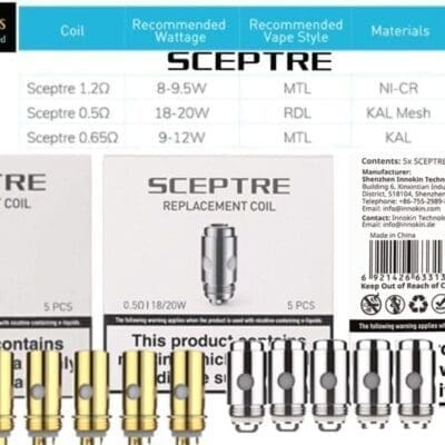 Buy Innokin Sceptre S Coils - Free UK Next Day Delivery (no minimum spend)