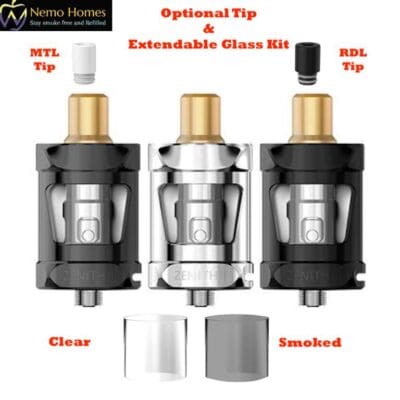 Buy Innokin Zenith 2 (II) Tank (2ML) Vape Tank Kit + Tips  - Free UK Next Day Delivery (no minimum spend)