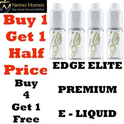 Buy EDGE ELITE Premium 10ml E Liquid  - Free UK Next Day Delivery (no minimum spend)
