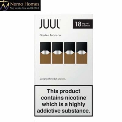 Buy Juul Golden Tobacco 18mg Pods  - Free UK Next Day Delivery (no minimum spend)