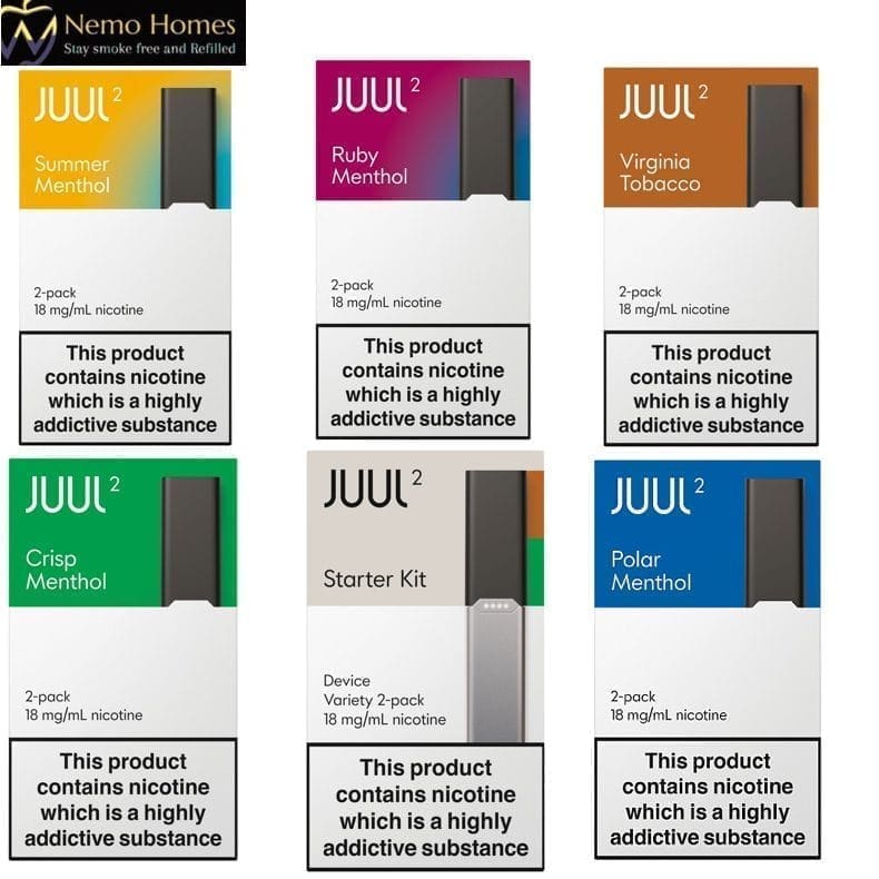 Buy JUUL 2 Pods and Optional Starter Kit Disposable Pods - Free UK Next Day Delivery (no minimum spend)
