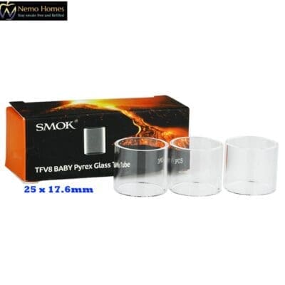 Buy SMOK TFV8 Big Baby Pyrex Glass Smok - Free UK Next Day Delivery (no minimum spend)