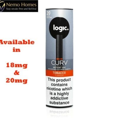 Buy Logic Curv Instant Use E- Cig Tobacco Vape Disposable Cartridge - Free UK Next Day Delivery (no minimum spend)