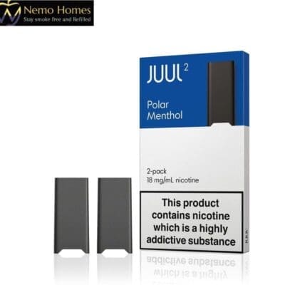 Buy JUUL 2 Polar Menthol 18mg Pod Disposable Pods - Free UK Next Day Delivery (no minimum spend)