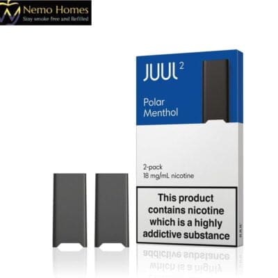 Buy JUUL 2 Polar Menthol 18mg Pod Disposable Pods - Free UK Next Day Delivery (no minimum spend)