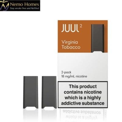 Buy JUUL 2 Virginia Tobacco 18mg Pod Disposable Pods - Free UK Next Day Delivery (no minimum spend)