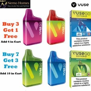 Buy Vuse Go 800 Vape Box - Free UK Next Day Delivery (no minimum spend)