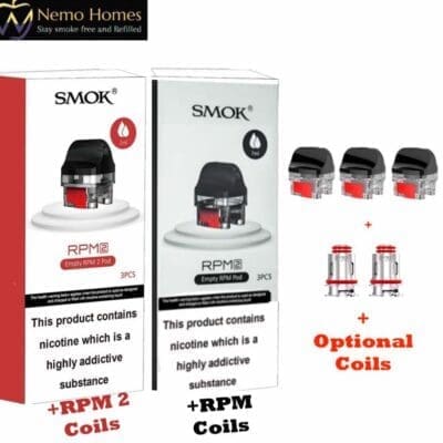 Buy Smok RPM2 Replacement Pod and Coils RPM 2 Coils - Free UK Next Day Delivery (no minimum spend)
