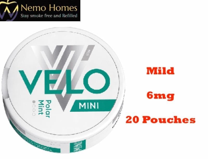 Buy Velo Nicotine Pouches Polar Mint Mild 6mg Nicotine Pouches - Free UK Next Day Delivery (no minimum spend)