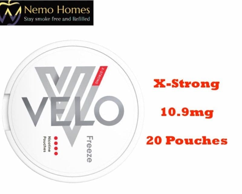 Buy Velo Freeze Nicotine Pouches - 17mg, Freeze  - Free UK Next Day Delivery (no minimum spend)