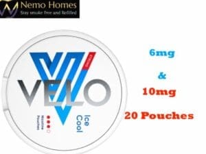 Buy Velo Ice Cool Nicotine Pouches Nicotine Pouches - Free UK Next Day Delivery (no minimum spend)
