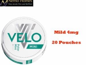 Buy Velo Nicotine Pouches Polar Mint Mild 4mg Nicotine Pouches - Free UK Next Day Delivery (no minimum spend)