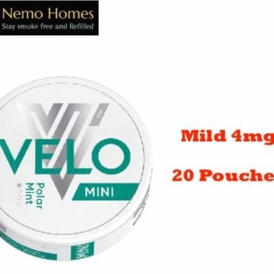 Buy Velo Nicotine Pouches Polar Mint Mild 4mg Nicotine Pouches - Free UK Next Day Delivery (no minimum spend)