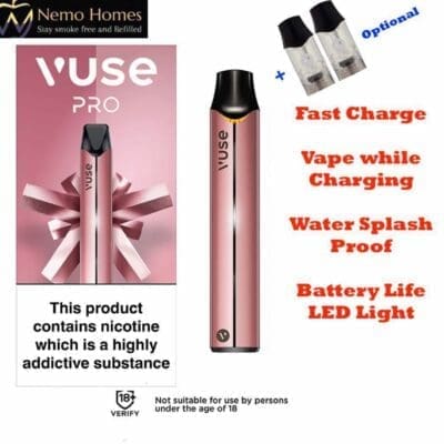 Buy Vuse Epod Pro Rose Gold Device + Opt Pods device - Free UK Next Day Delivery (no minimum spend)
