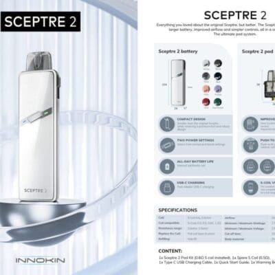 Buy Innokin Sceptre 2 Pod Mod Vape Kit innokin - Free UK Next Day Delivery (no minimum spend)
