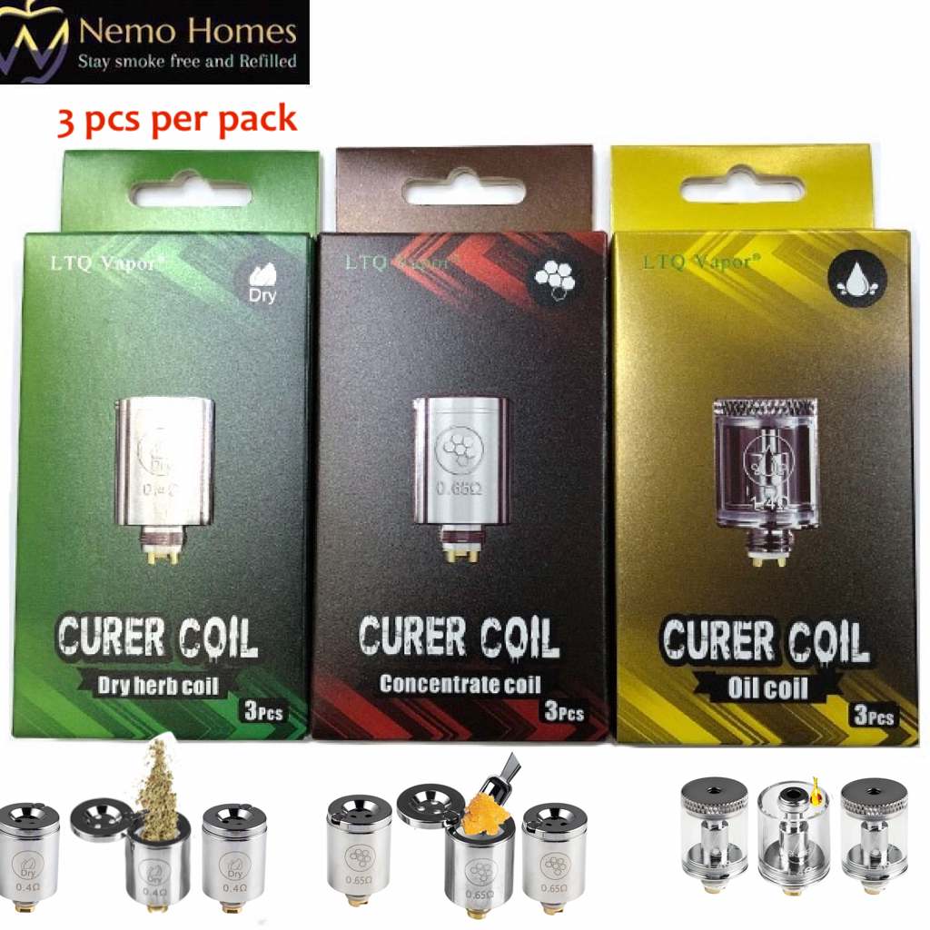 Buy LTQ Curer Dry Herb Wax Concentrate Coils  - Free UK Next Day Delivery (no minimum spend)