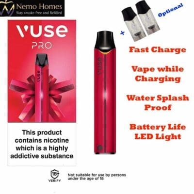 Buy Vuse Epod Pro Red Device and Optional Pods epod - Free UK Next Day Delivery (no minimum spend)