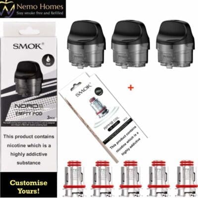 Buy Smok Nord C Pod and RPM 2 Coils  - Free UK Next Day Delivery (no minimum spend)