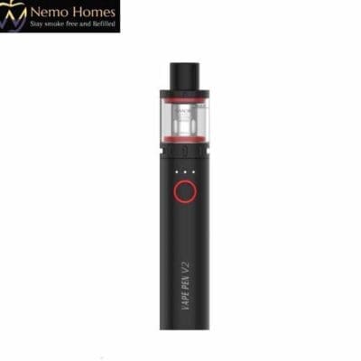 Buy Smok V2 Vape Pen + E liquid and Coils - Smok V2 Black Vape Pen (eliquid inc)  - Free UK Next Day Delivery (no minimum spend)