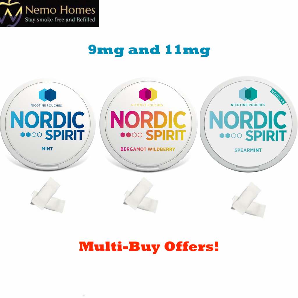 Buy Nordic Spirit Nicotine Pouches Nicotine Pouches - Free UK Next Day Delivery (no minimum spend)