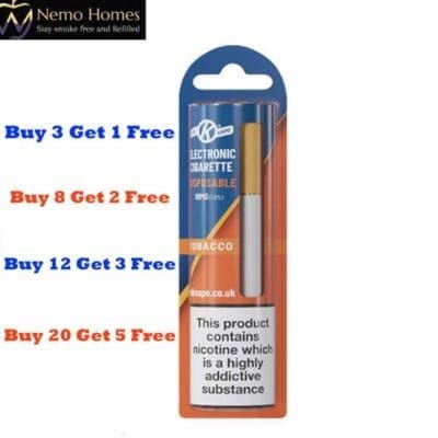 Buy OK Vape Disposable Tobacco 18mg Cigalike Cigalike - Free UK Next Day Delivery (no minimum spend)