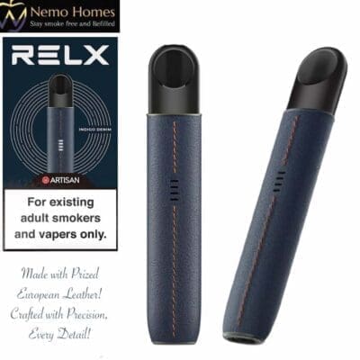 Buy Relx Artisan Infinity Leather and Metal Device - Indigo Denim  - Free UK Next Day Delivery (no minimum spend)