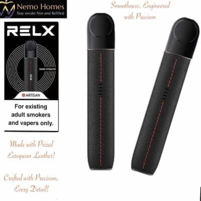Buy Relx Artisan Infinity Leather and Metal Device - Dark Stealth  - Free UK Next Day Delivery (no minimum spend)