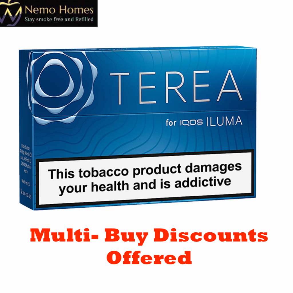 Buy IQOS Blue Terea Tobacco Sticks Heated Tobacco - Free UK Next Day Delivery (no minimum spend)