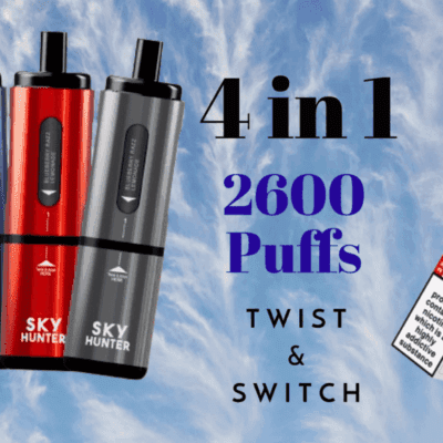 Buy Sky Hunter Vape Pod Cartridge 4 in 1 Disposable - Free UK Next Day Delivery (no minimum spend)
